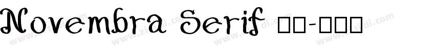 Novembra Serif 作者字体转换